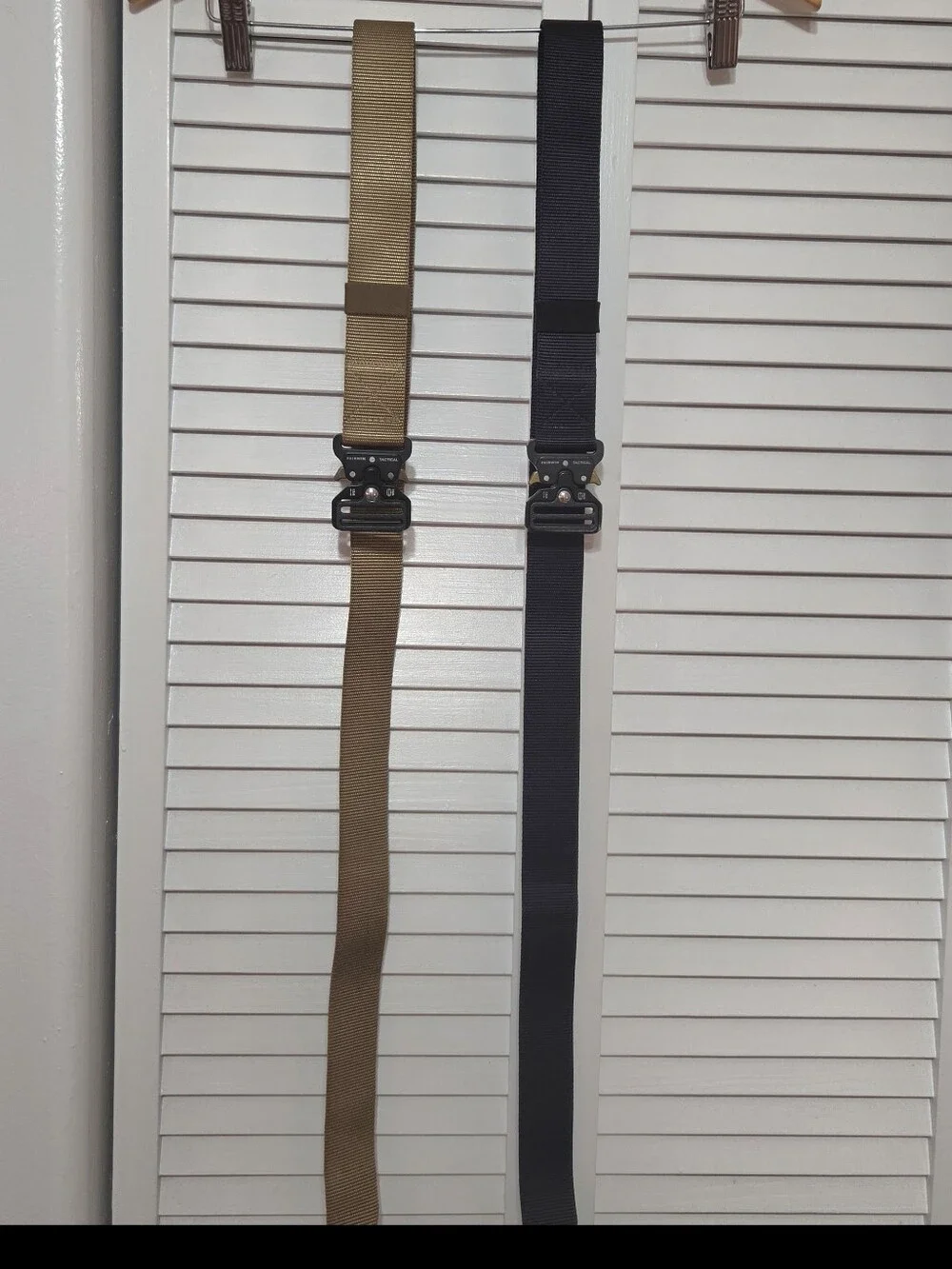 Heavy-Duty Military Tactical Belt - Black & Goldenrod